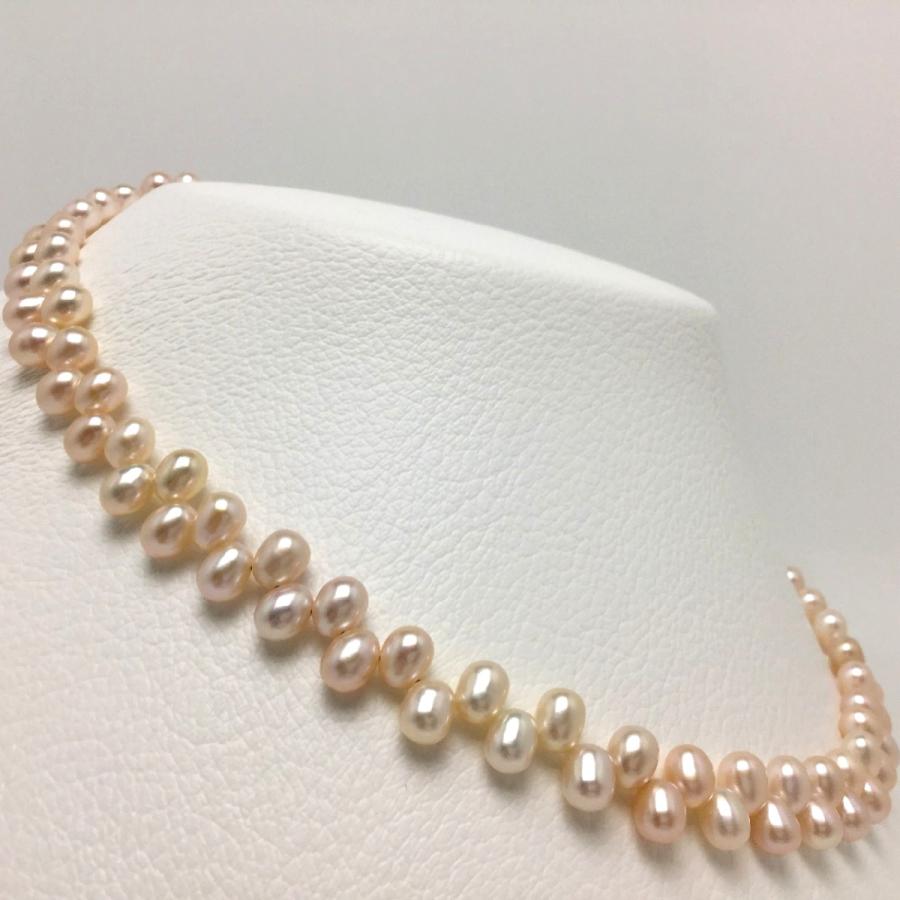 真珠 ネックレス パール 淡水真珠 クレオパトラ 真珠ネックレス パールネックレス 5 0 5 5mm Isowa Pearl 通販 Yahoo ショッピング