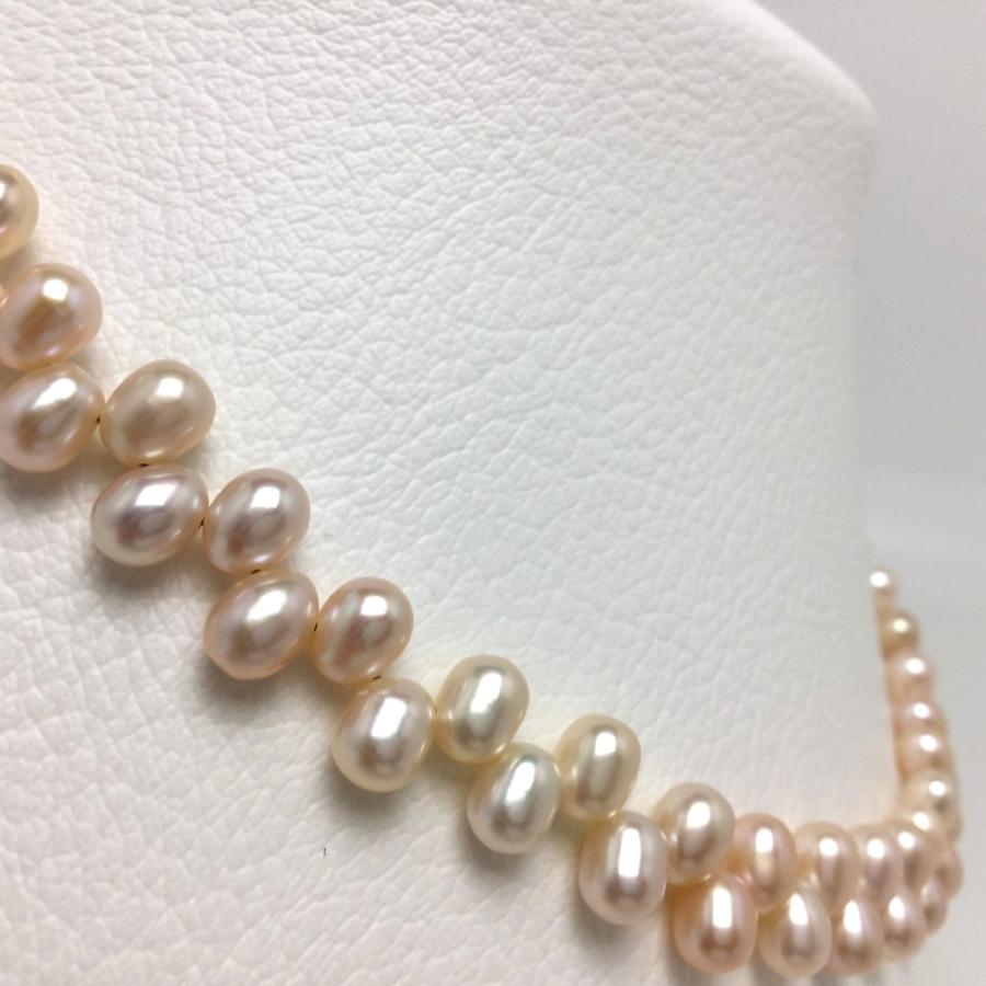 真珠 ネックレス パール 淡水真珠 クレオパトラ 真珠ネックレス パールネックレス 5 0 5 5mm Isowa Pearl 通販 Yahoo ショッピング