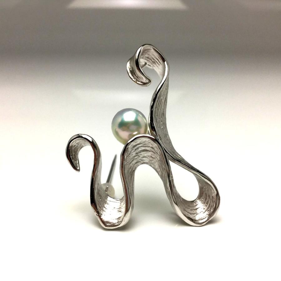 真珠 ブローチ パール アコヤ真珠 真珠ブローチ パールブローチ 8.1mm