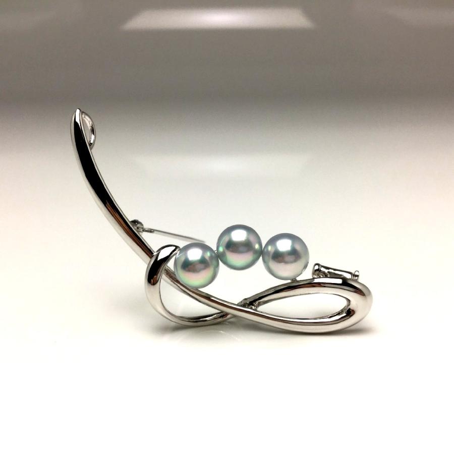 真珠 ブローチ パール アコヤ真珠 真珠ブローチ パールブローチ 約7.0mm シルバー 67244 : Isowa Pearl - 通販 ...