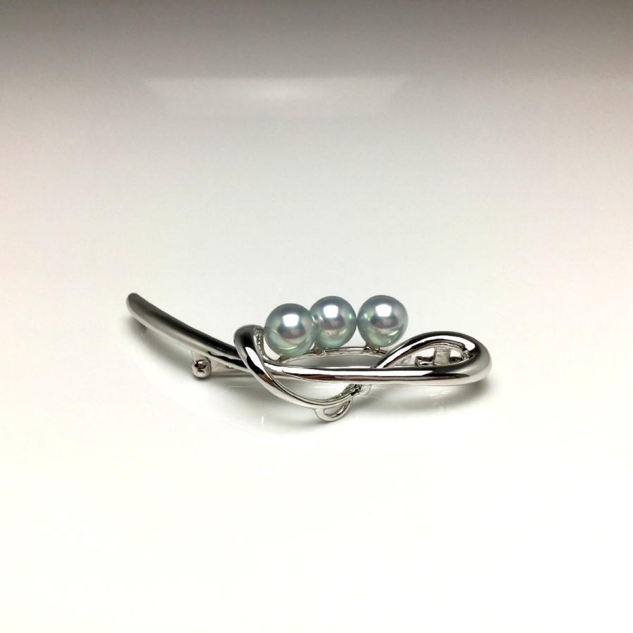 真珠 ブローチ パール アコヤ真珠 真珠ブローチ パールブローチ 約7.0mm シルバー 67244 : Isowa Pearl - 通販 ...