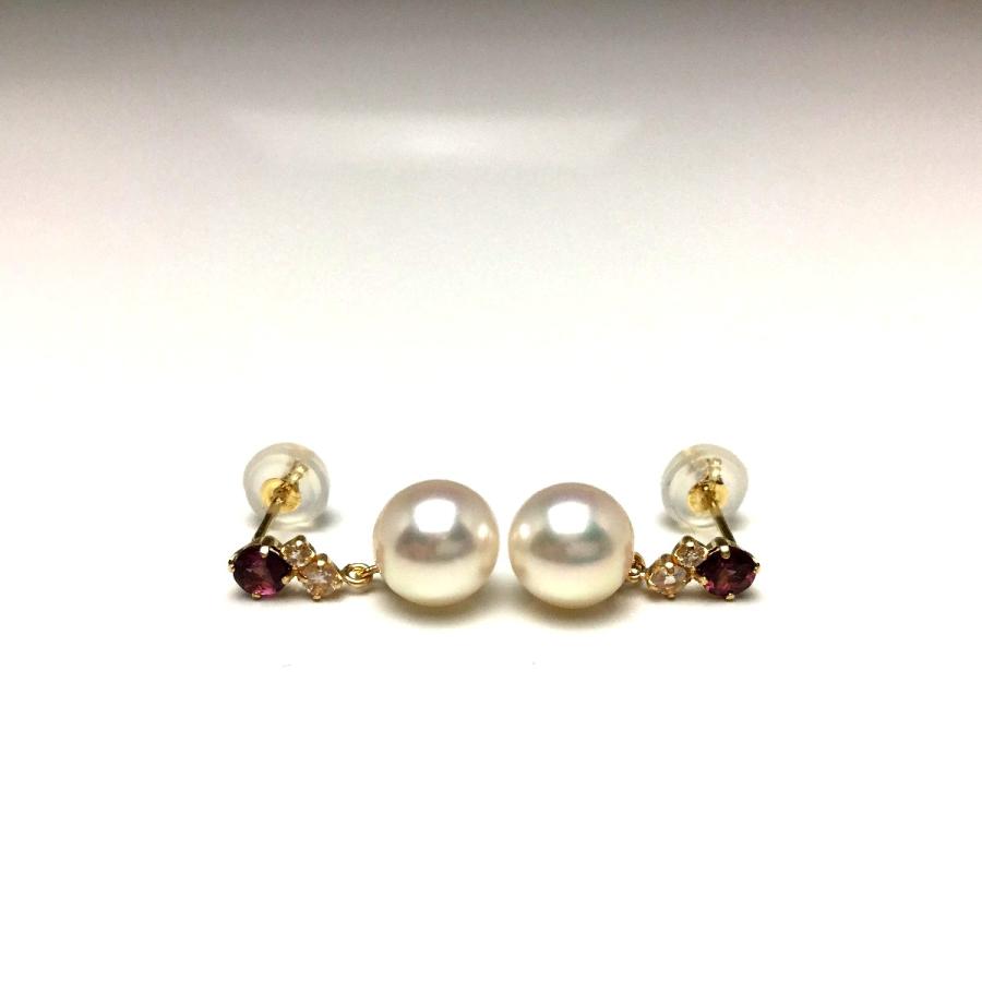 真珠 ピアス パール アコヤ真珠 スタッド 真珠ピアス パールピアス 6.9 