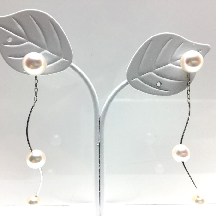 真珠 ピアス パール アコヤ真珠 スタッド 真珠ピアス パールピアス 6.8 