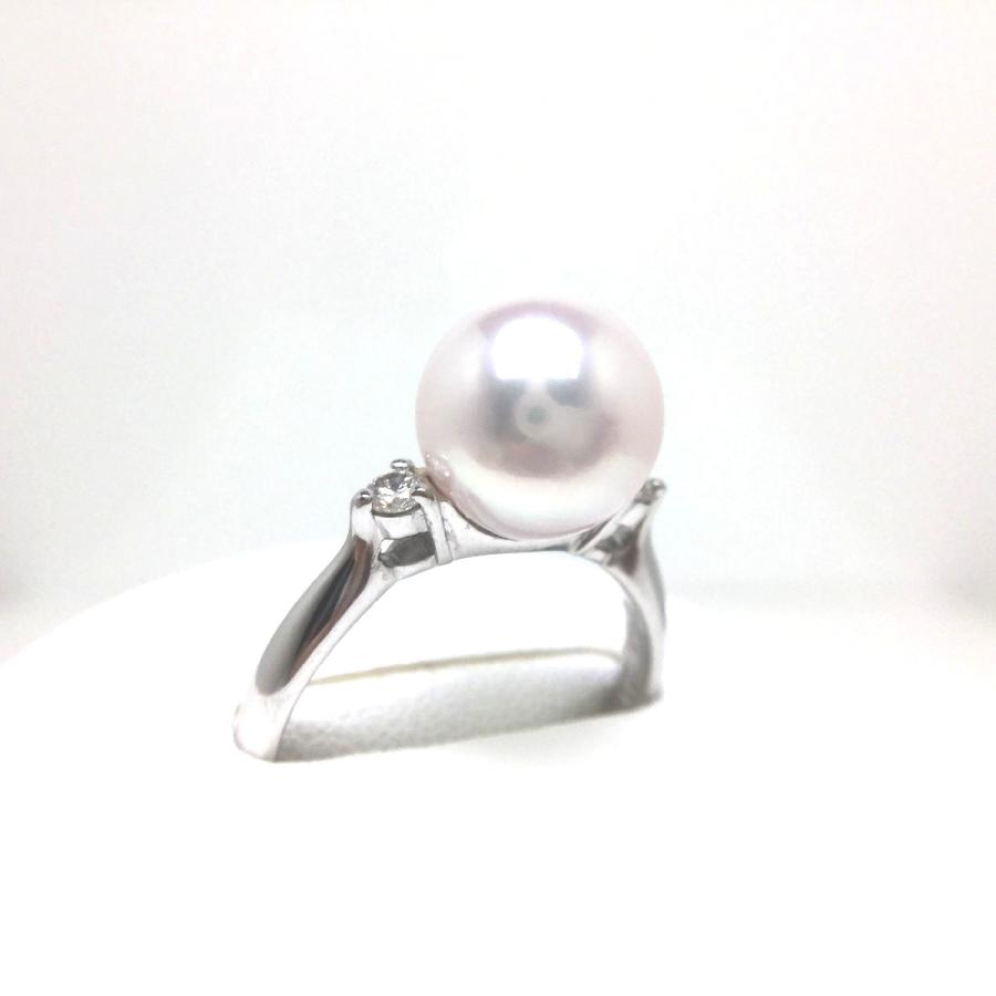 真珠 リング パール オーロラ・花珠 アコヤ真珠 真珠リング パール  