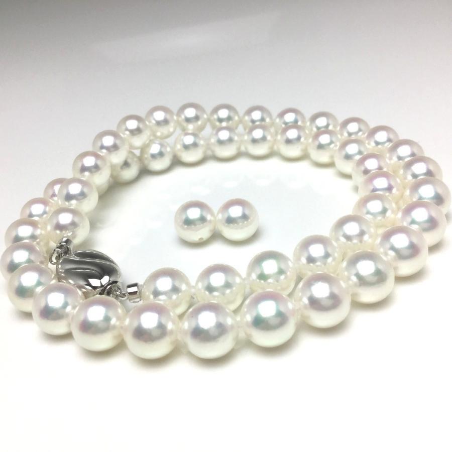 海外最新 パール ネックレス 真珠 ホワイト フォーマル 入学式 卒業式 結婚式 葬式 冠婚葬祭 オーロラ 花珠 676 8 0 8 5mm パールネックレス 真珠ネックレス セット ピアス Or イヤリング アコヤ真珠 無調色 レディースアクセサリー Www Francescocosta Net