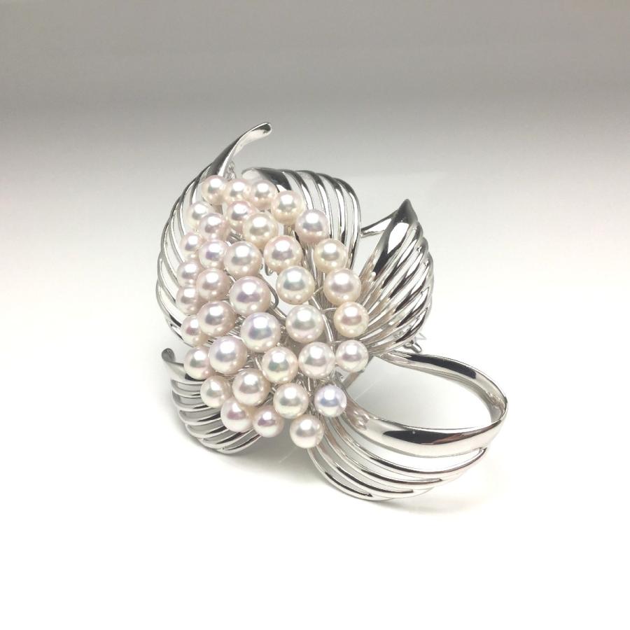 12011美品 最高級ミキモト ブローチ パール フォーマル 6珠 皇室御用達