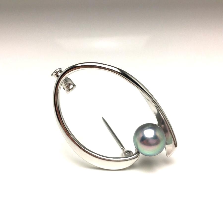 真珠 ブローチ パール アコヤ真珠 真珠ブローチ パールブローチ 8.9mm