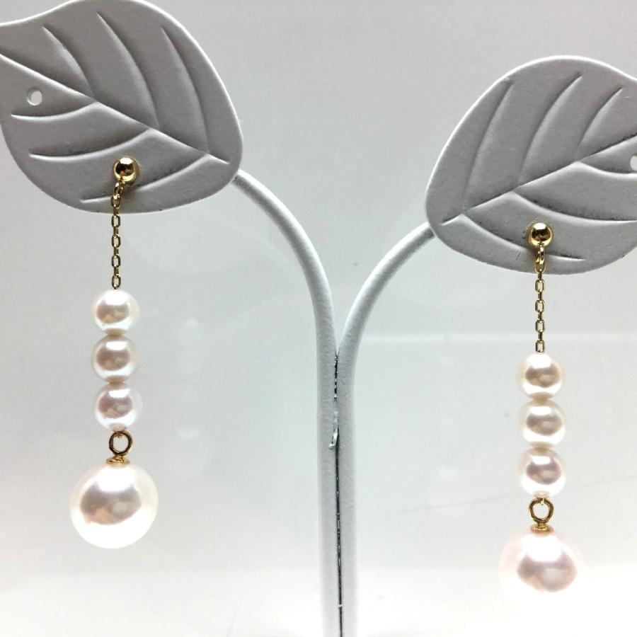 真珠 ピアス パール アコヤ真珠 スタッド 真珠ピアス パールピアス 7.8  