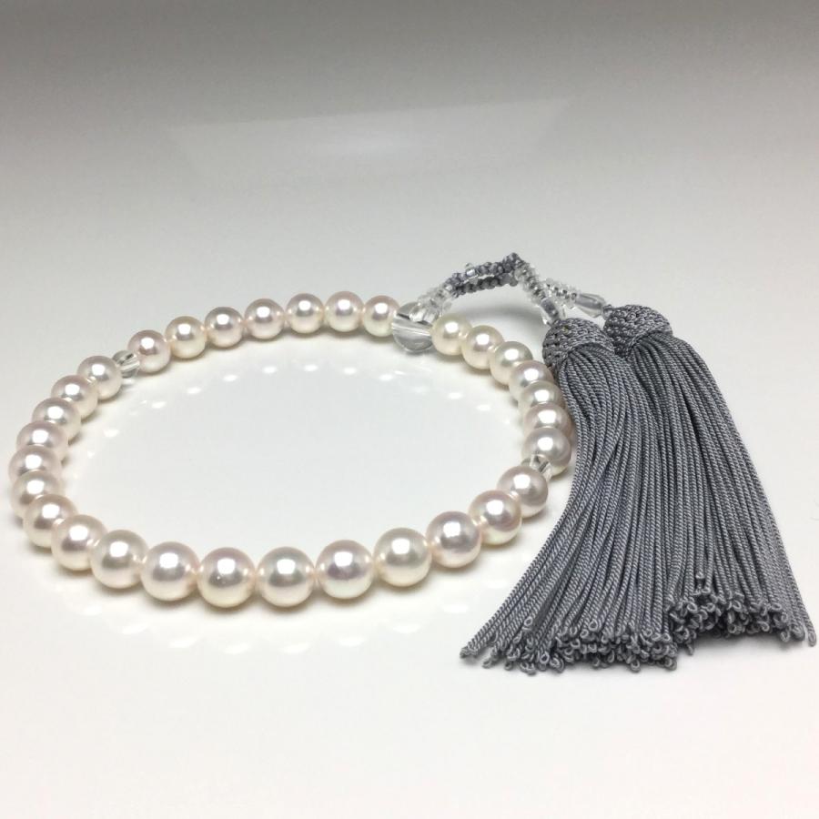 真珠 念珠（数珠） パール アコヤ真珠 真珠数珠 パール数珠 8.5-9.0mm