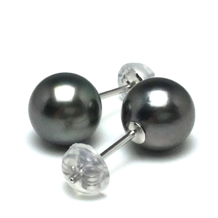 ピアス　黒蝶真珠　pt850 大粒美品 ピアス 黒蝶真珠 pt850 大粒美品 ≪1点物≫黒蝶真珠