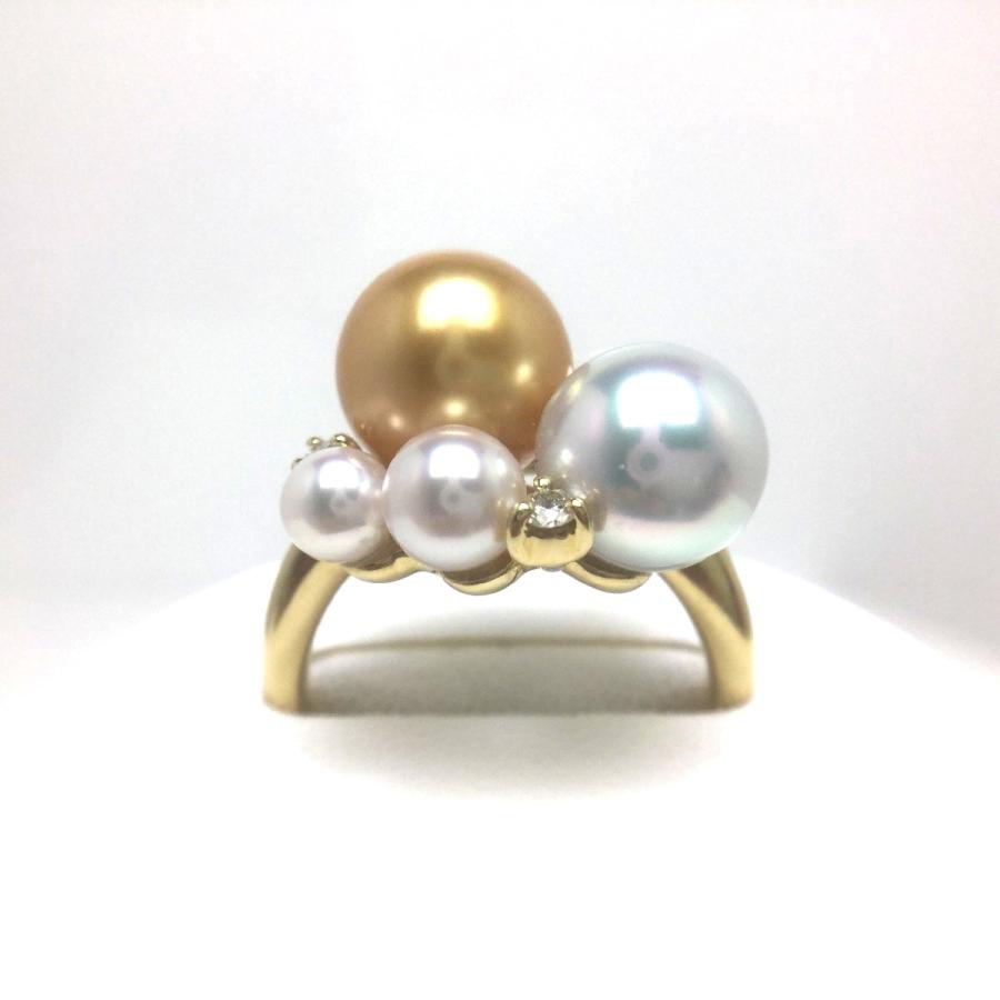 真珠 リング パール 鑑別 白蝶真珠、アコヤ真珠 真珠リング パール  