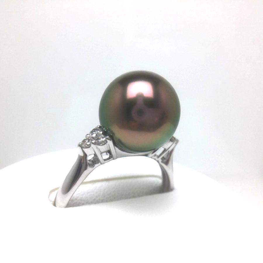 真珠 リング パール オーロラ・ラグーン 黒蝶真珠 真珠リング パール  