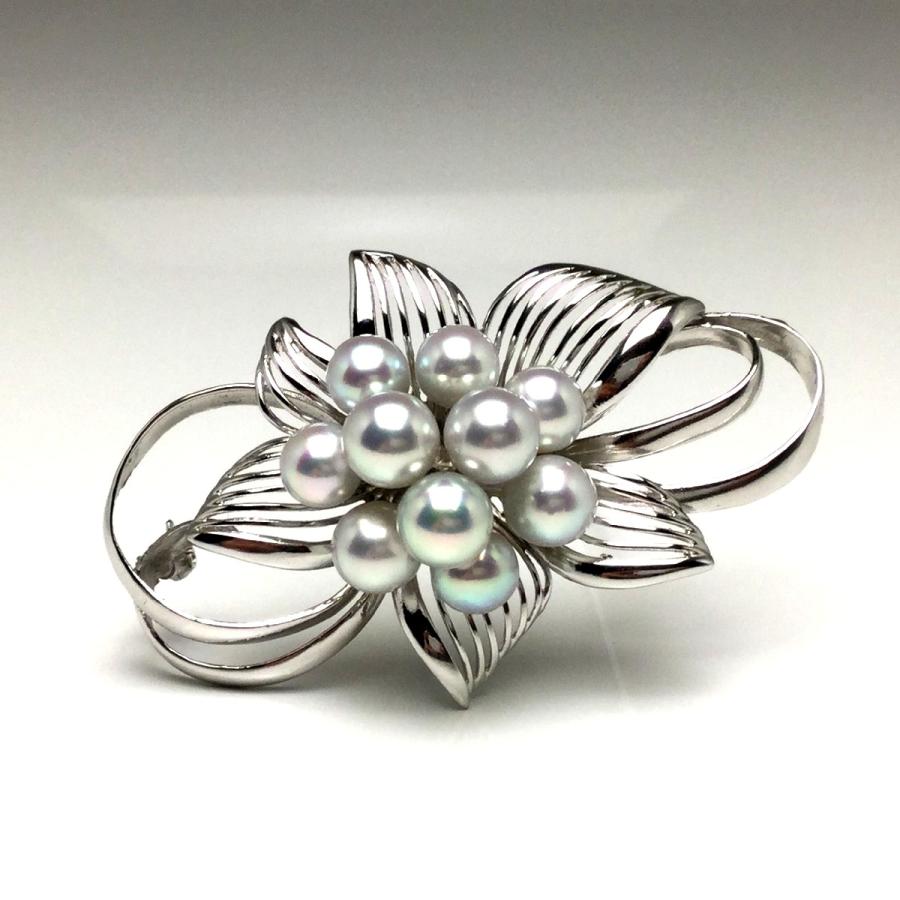 【新品 30%off 送料無料】 真珠 ブローチ パール アコヤ真珠 真珠ブローチ パールブローチ 7.5-8.0mm シルバー 70438 【MYK9840546883】(34848円)