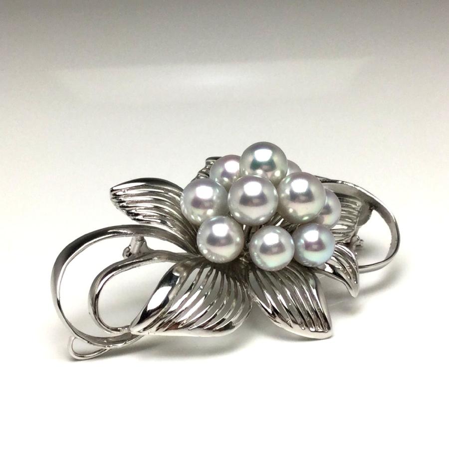 【新品 30%off 送料無料】 真珠 ブローチ パール アコヤ真珠 真珠ブローチ パールブローチ 7.5-8.0mm シルバー 70438 【MYK9840546883】(34848円)