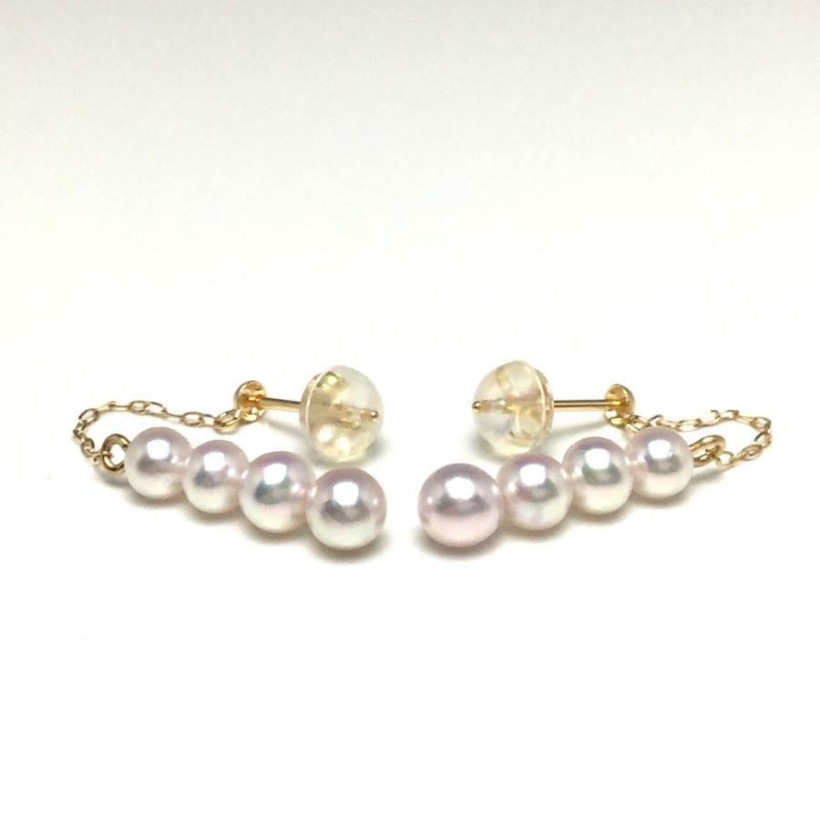 真珠 ピアス パール アコヤ真珠 スタッド 真珠ピアス パールピアス 4.5 