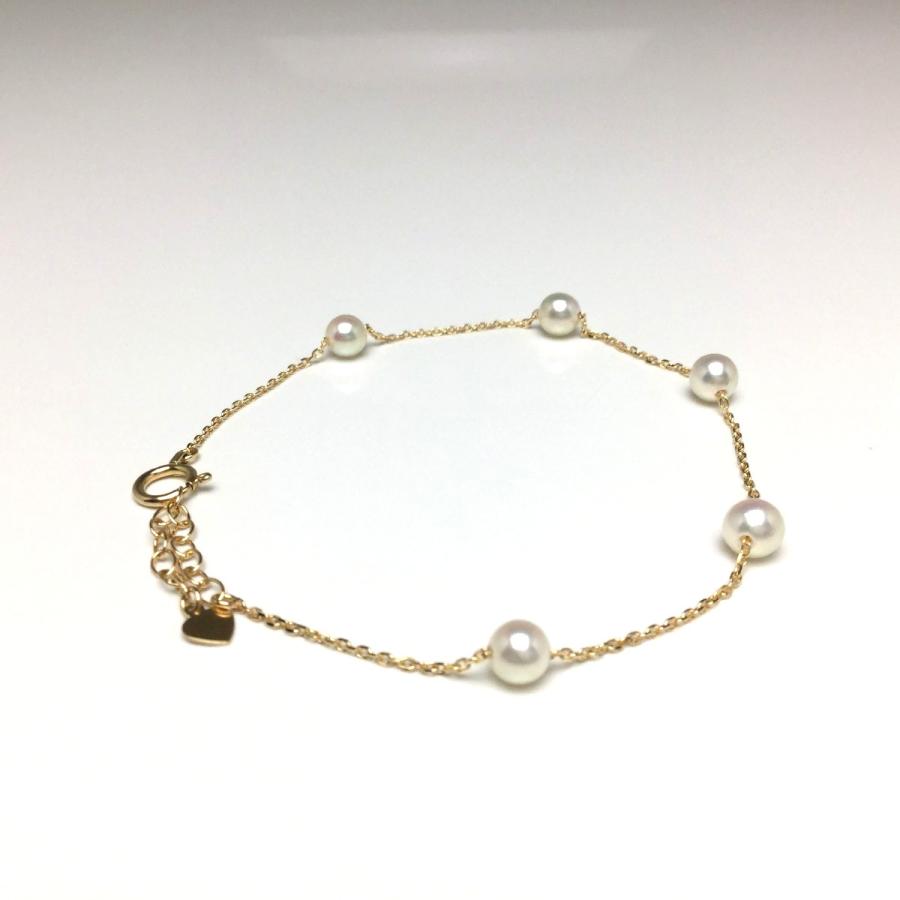 パール ブレスレット k18 18金 5.0mm ゴールド 真珠 【公式通販】
