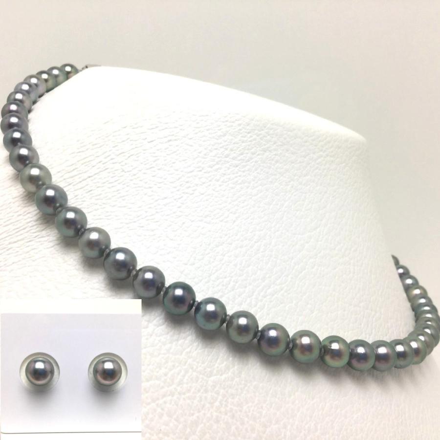 真珠 ネックレス パール アコヤ真珠 イヤリングorピアス セット 真珠