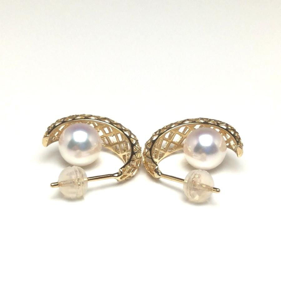 真珠 ピアス パール アコヤ真珠 スタッド 真珠ピアス パールピアス 6.5  