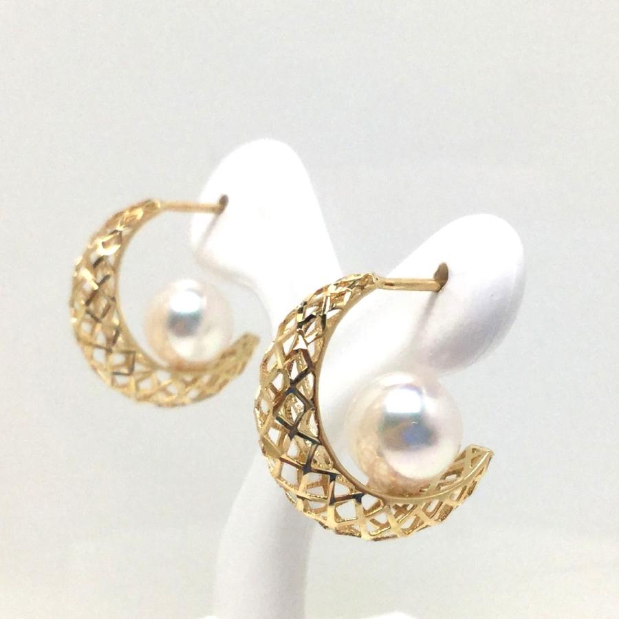 真珠 ピアス パール アコヤ真珠 スタッド 真珠ピアス パールピアス 6.5  