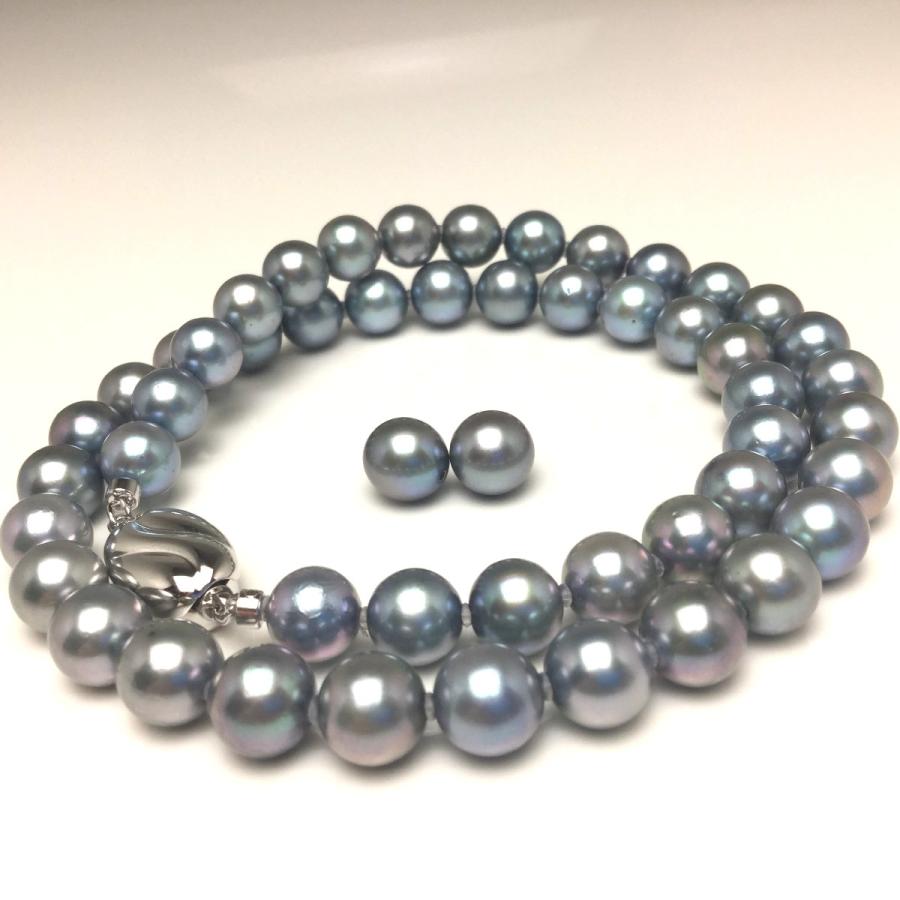 真珠 ネックレス パール アコヤ真珠 イヤリング or ピアス セット 真珠