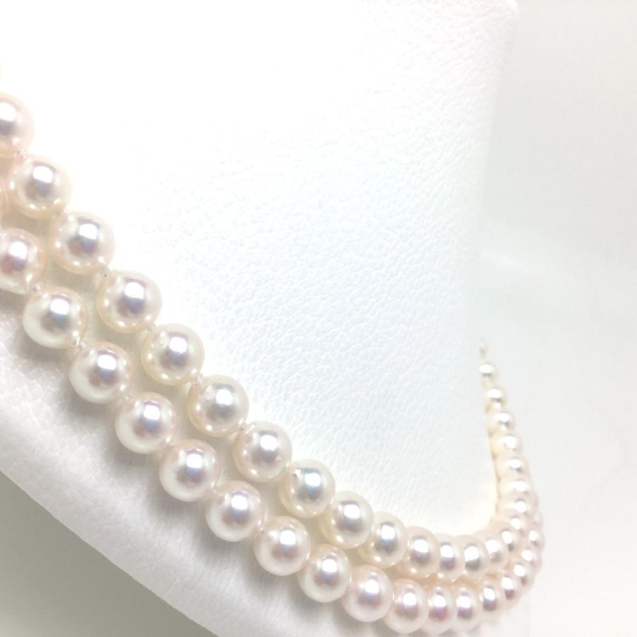 真珠 ネックレス パール アコヤ真珠 ロング 真珠ネックレス パールネックレス 7.5-8.0mm 79269の画像