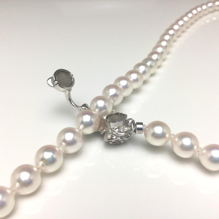 真珠 ネックレス パール アコヤ真珠 セミロング 真珠ネックレス パールネックレス 6.5-7.0mm 79270の画像