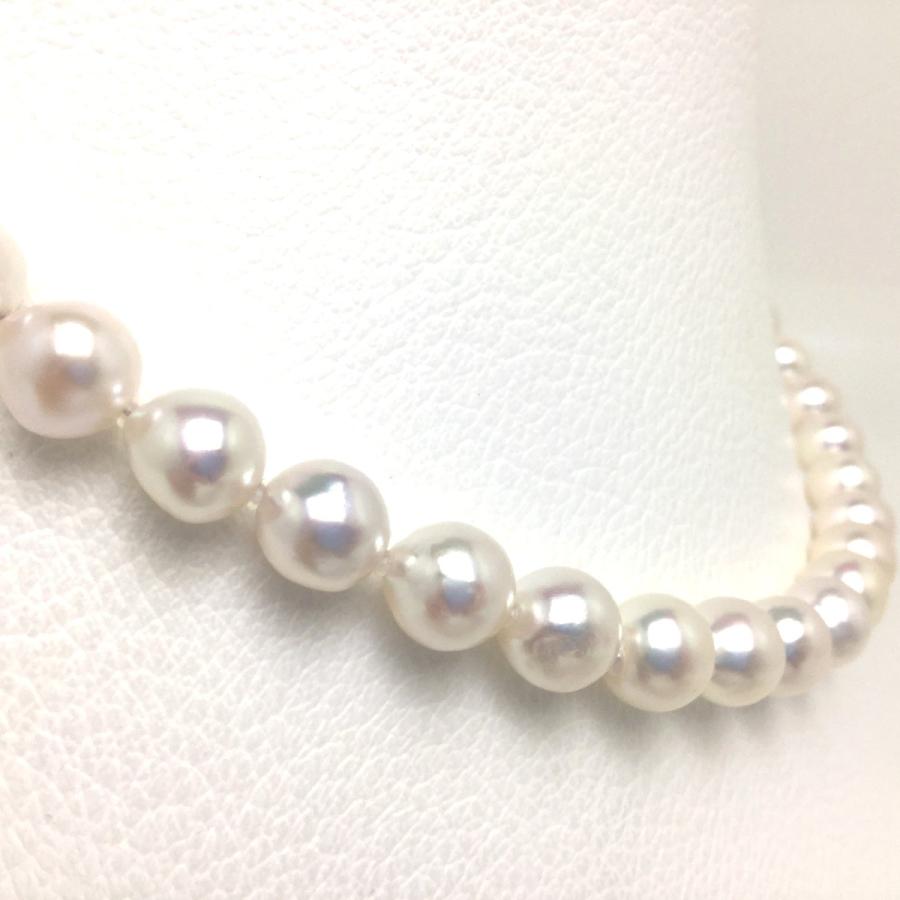 真珠 ネックレス パール アコヤ真珠 セミロング 真珠ネックレス パールネックレス 8.5-9.0mm 79273の画像