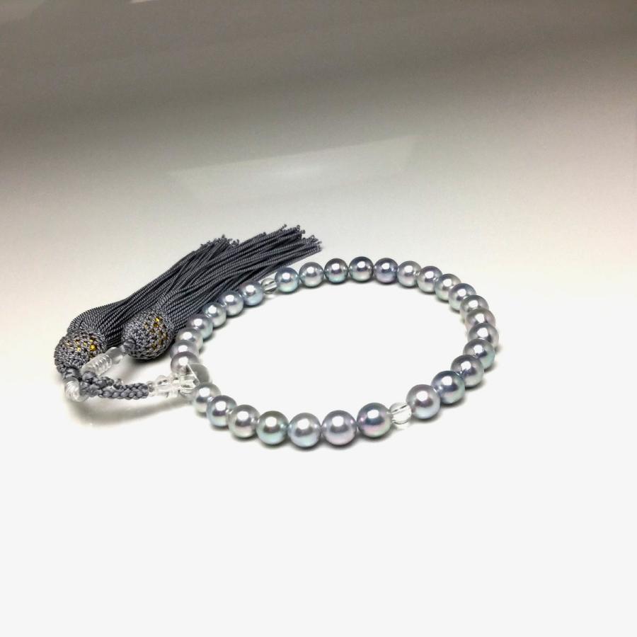 真珠 念珠（数珠） パール アコヤ真珠 真珠数珠 パール数珠 8.0-8.5mm