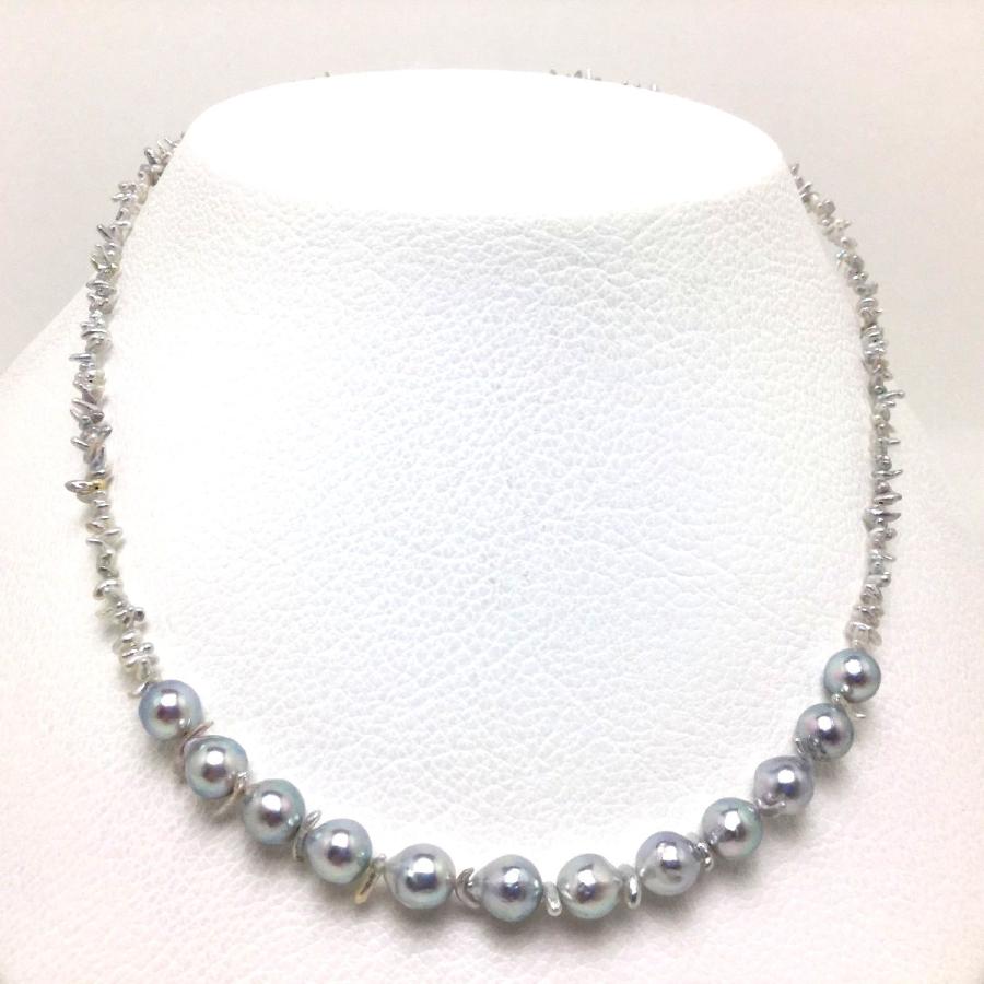 真珠 ネックレス パール アコヤ真珠天然ケシ アコヤ真珠 真珠ネックレス パールネックレス 1連(約1.2mm) 79563 : Isowa ...