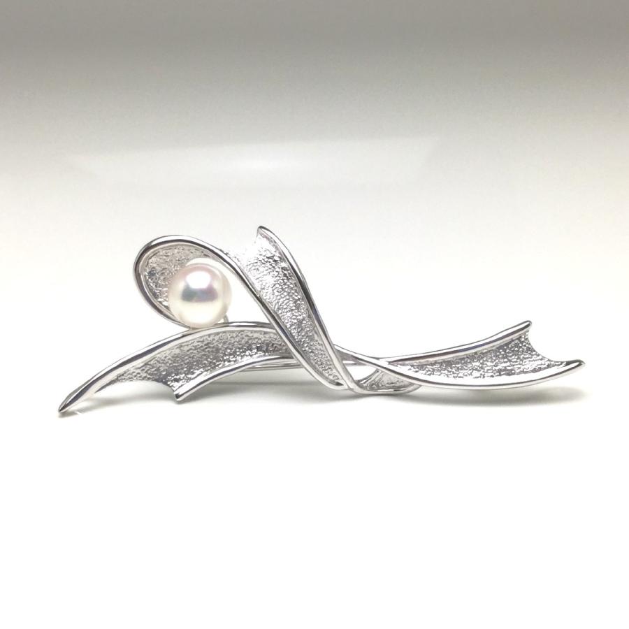 真珠 ブローチ パール アコヤ真珠 真珠ブローチ パールブローチ 9.1mm