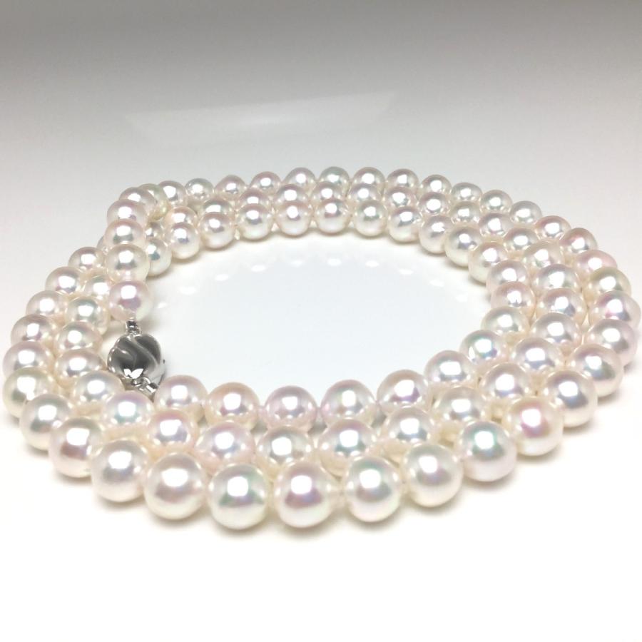 真珠 ネックレス パール アコヤ真珠 セミロング 真珠ネックレス パールネックレス 8.5-9.0mm 79826の画像