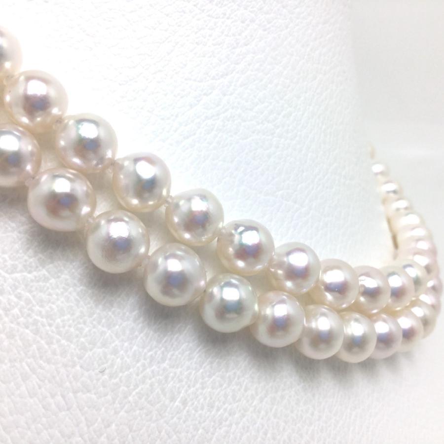 真珠 ネックレス パール アコヤ真珠 セミロング 真珠ネックレス パールネックレス 8.5-9.0mm 79826の画像