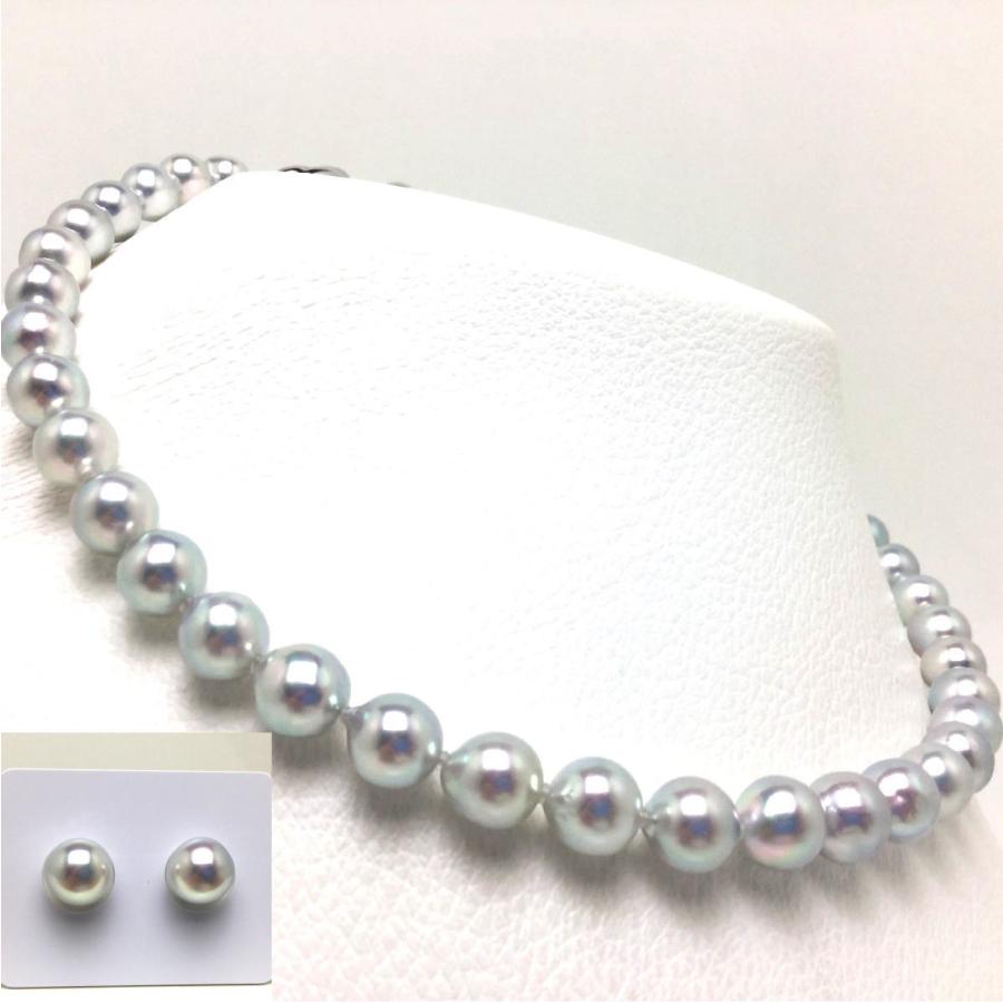 真珠 ネックレス パール ナチュラルカラー アコヤ真珠 真珠ネックレス パールネックレス 8.5-9.0mm 79999の画像