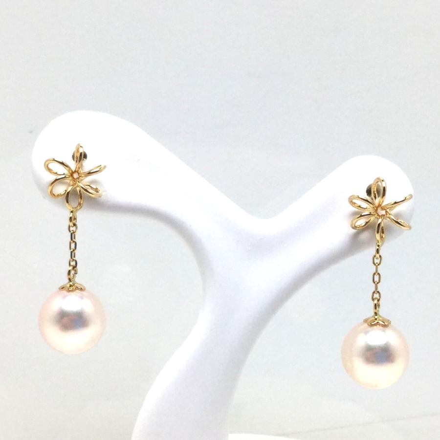 真珠 ピアス パール アコヤ真珠 フック 真珠ピアス パールピアス 6.3mm