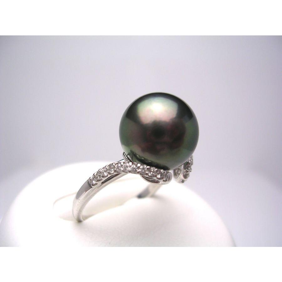 Isowa Pearl 真珠 リング パール BlackLip花珠 黒蝶真珠 真珠リング  