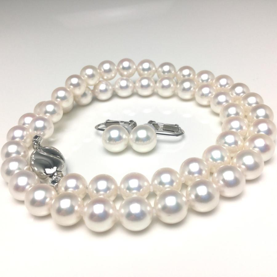 Isowa Pearl 真珠 ネックレス パール 準花珠 アコヤ真珠 ネックレス