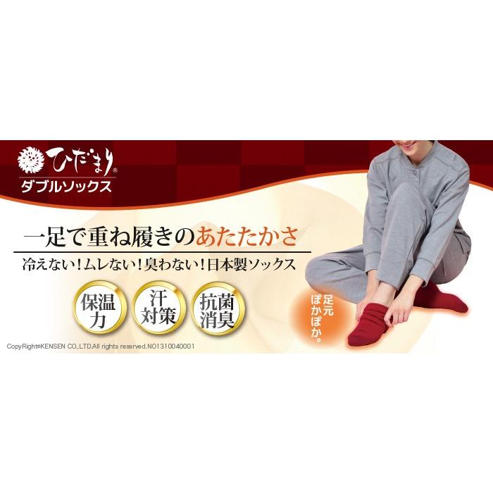 防寒靴下・ひだまり・ダブルソックス婦人用(二重構造編み) [ＤＭ便] |  | 05