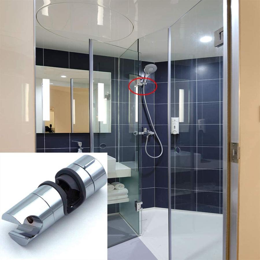 贅沢品シャワーフック 直径18mm〜25mm対応 スライドバー 交換 交換方法 シャワーホルダー 修理 スライドバー 浴室用具 