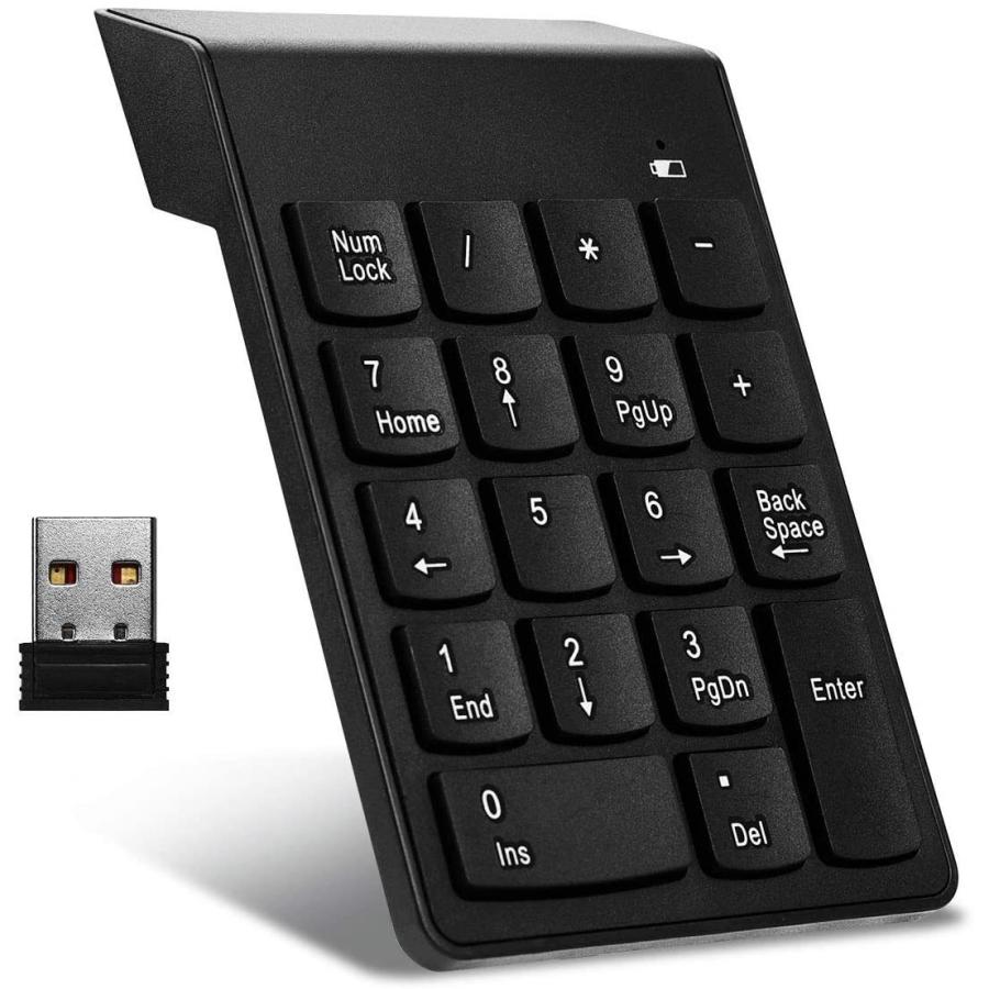 送料0円 テンキー ワイヤレス レシーバー付き テンキーボード 18キー Usb 2 4ghz 薄型 t44t54rrrweewdd Isozaki Store 通販 Yahoo ショッピング