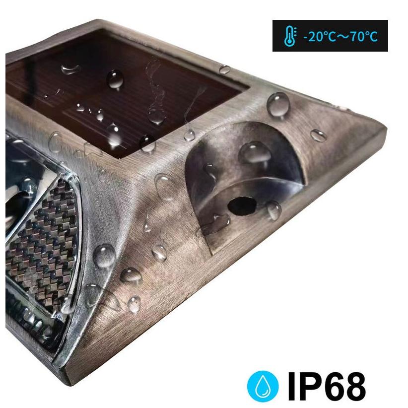 道路鋲 ソーラー LED 2個 セット 点滅 警告灯 誘導灯 LEDライト