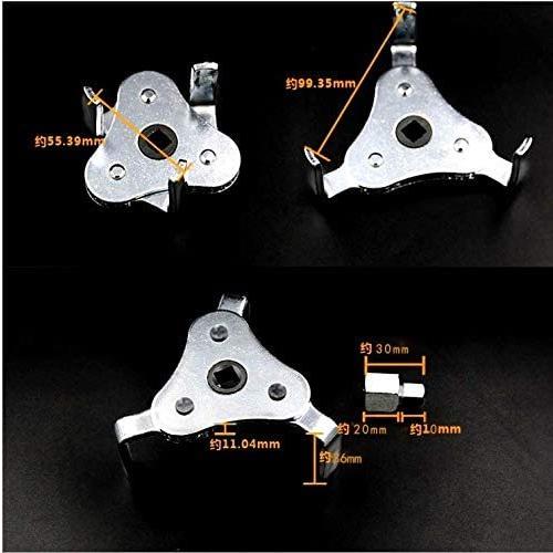 オイルフィルターレンチ アジャスタブル三本爪式 50-115mm対応 自動車 工具 車用品 メンテナンス 整備 修理 工具｜isozaki-store｜02