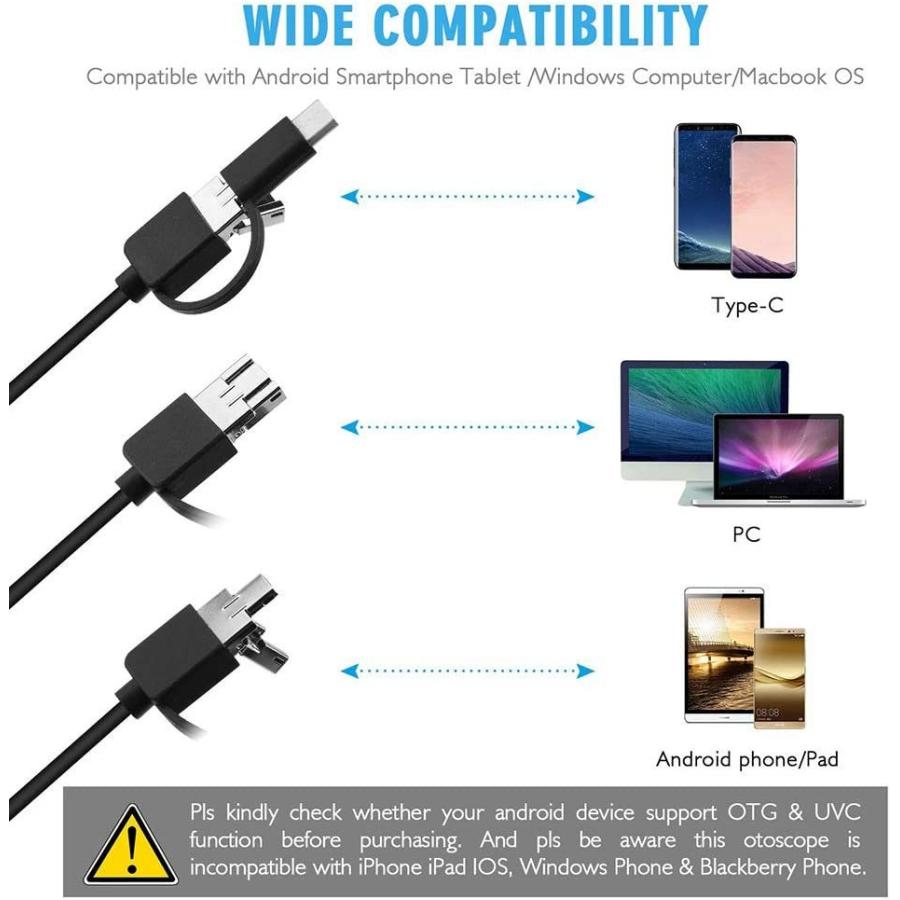 耳かき カメラ スマホ 高画質 720P HD 30万画素 IP67防水 スコープ