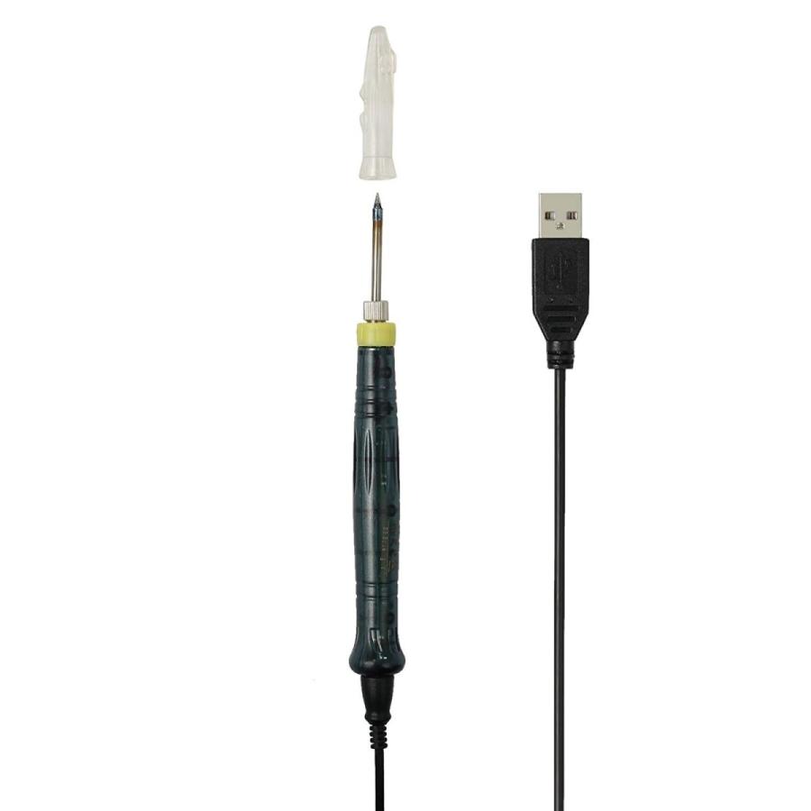 USB給電式 半田ごて はんだごて 15秒で使える 高出力 8W こて先 3mm