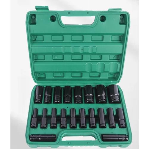 ディープソケット セット 20本セット 1/2 12.7mm インパクトレンチ ソケット 収納ケース付き ロングソケット インパクト用ソケット の商品画像