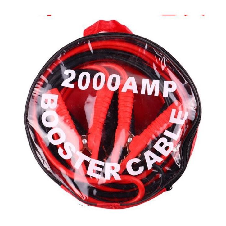 2021人気の 車 ブースターケーブル 4m 12v 2000a 絶縁カバー バッテリーあがり 救護 緊急 対策 カー用品 