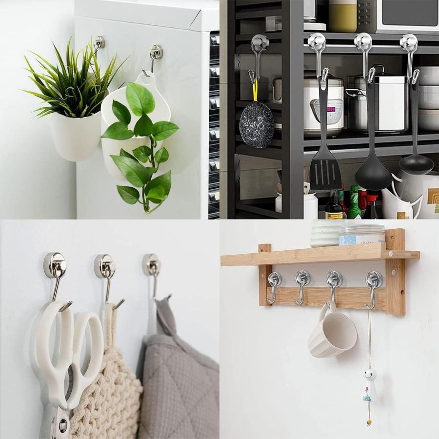 マグネットフック 超強力 ネオジム磁石 6個セット おしゃれ