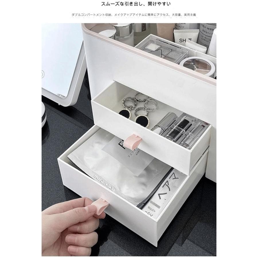 **ょ様 コスメ　大量おまとめ　未使用品　使用品あり コスメボックス メイクボックス トレンチケース mサイズ 鏡付き