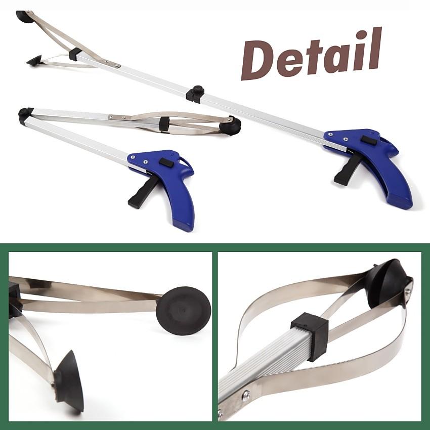 電球の交換も！折りたたみ式マジックハンド吸盤タイプ全長約82cm