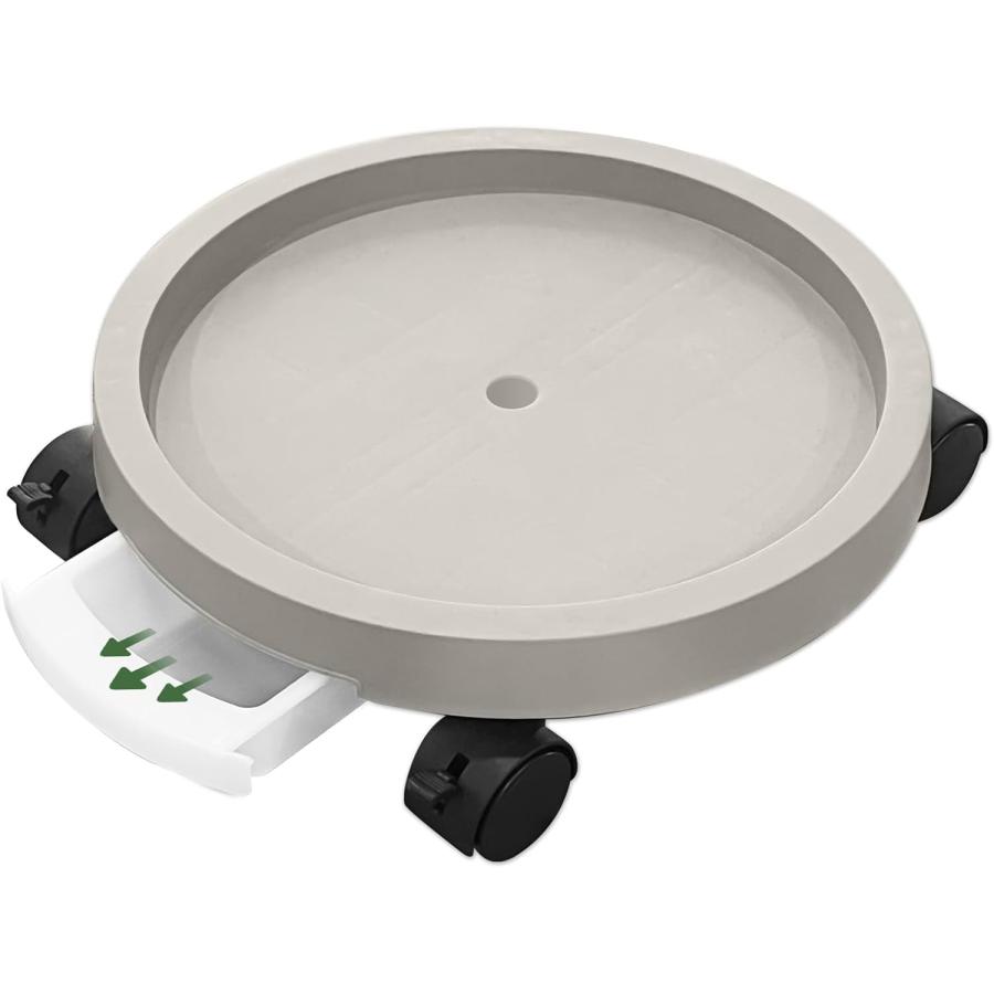 鉢台 排水トレー付き キャスター付き 内径24cm〜44cm 5サイズ  鉢皿 鉢植え台 排水できる 受け皿 植木鉢台（Yahoo!・isozaki-store）