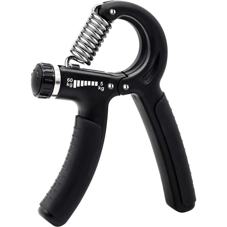 ハンドグリップ カウンター付き 握力 滑りにくいラバー付き 鍛え方